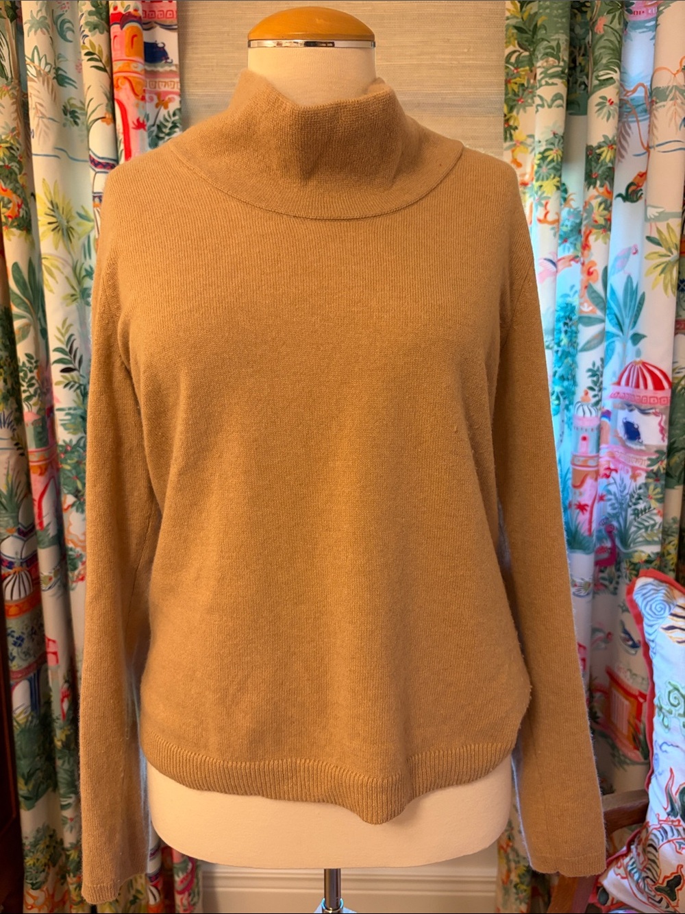 Talbots Camel Turtleneck Sweater